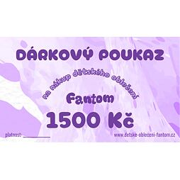 Dárkový poukaz 1500