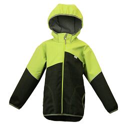 Bunda softshell jarní 18000/12000 s podlepenými švy -  khaki s jarní zelenou